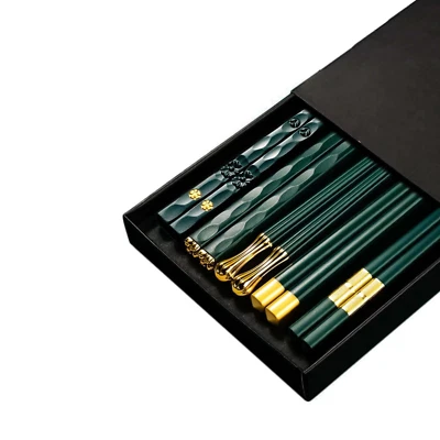 5 Pairs Chopsticks High Hardness Non-Slip Wear-Resistant & Durable Chopsticks - Image 1 of 4