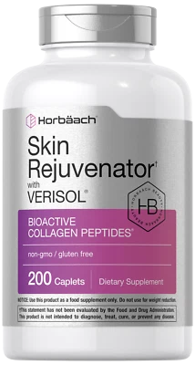 Rejuvenecedor de la piel con verisol | Péptidos de colágeno | 200 unidades | por Horbaach Foto 1 de 4