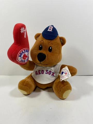 Genuine Merchandise Boston Red Sox #1 Collectible Stuffed Animal Plush Bear Cover