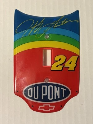 Interruptor de luz Nascar Jeff Gordon #24 placa de pared única Dupont capucha hombre cueva Foto 1 de 2