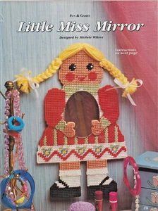 Little Miss Mirror - PLASTIC CANVAS PATTERN - Removed from a Magazine/Book - Picture 1 of 1
