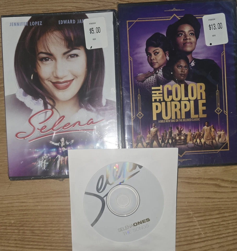The Color Purple [DVD, 2023] + Selena DVD BOTH SEALED! Jennifer Lopez Foto 1 de 1