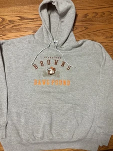 Lee Sports Vintage Dawg Pound Cleveland Browns Hoodie USA Pullover XL embroidery - Picture 1 of 17