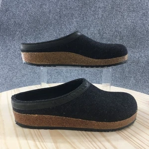 Haflinger Shoes Womens 43 Grizzly Torben Clogs Black Wool Closed Toe Comfort Low - Picture 1 of 17