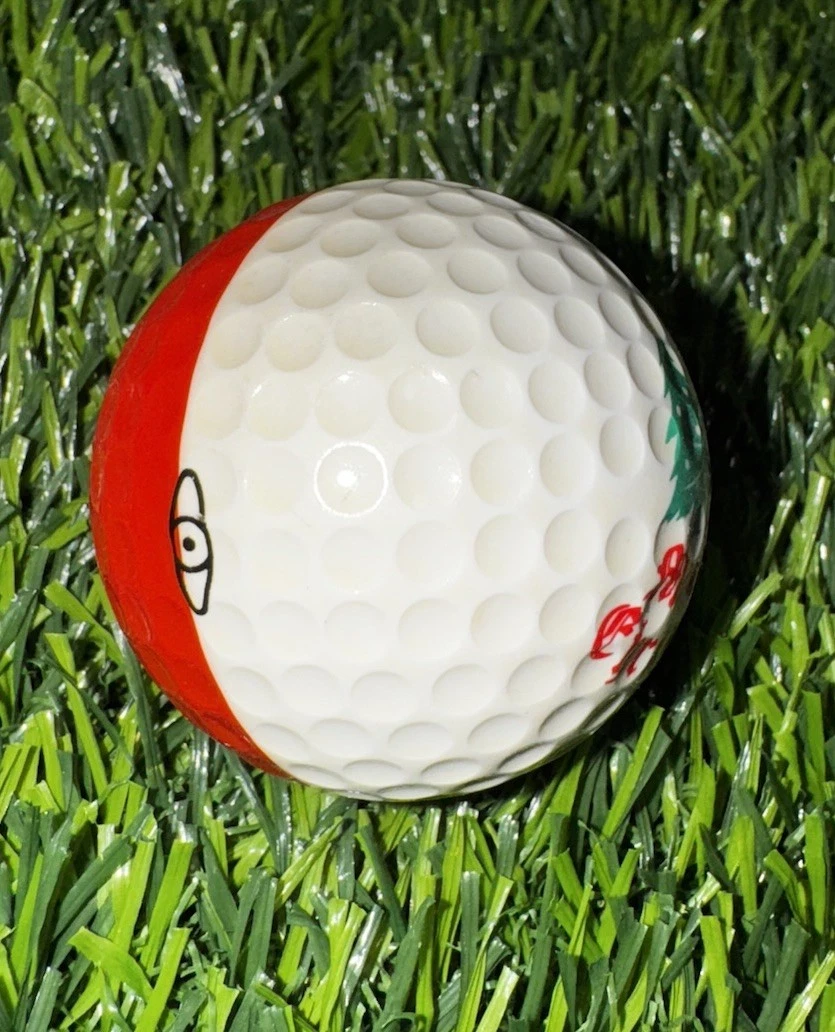 Vintage New KARSTEN PING EYE # 3 MERRY CHRISTMAS Red & White GOLF