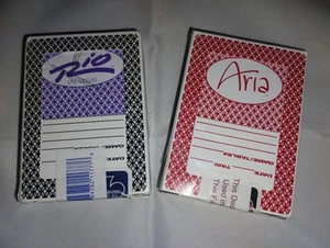 Used Last Vegas Casino Cards. Resealed. 2 Packs From Aria and Rio Casinos - Picture 1 of 6