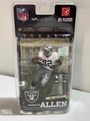 NFL MCFARLANE MARCUS ALLEN #32 RAIDERS  LEGENDS SERIES 6 WHITE JERSEY - Image 1 of 3
