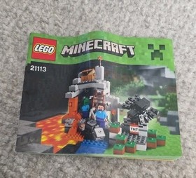Lego Minecraft 21113: The Cave replacement instructions booklet ONLY 