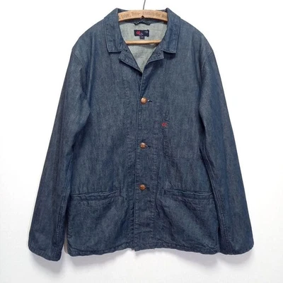 Chaqueta Mono Denim 45R 45rpm Indigo Algodón Talla 3 Japón Informal Foto 1 de 4