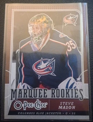 2008-09 O-Pee-Chee #542 Steve Mason RC Rookie Blue Jackets - Image 1 of 2