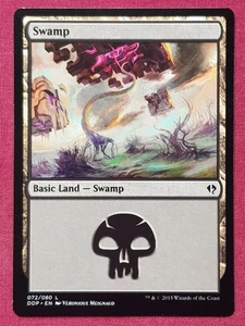 Magic The Gathering DUEL DECKS ZENDIKAR VS ELDRAZI SWAMP 072 land card MTG - Picture 1 of 2