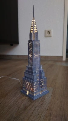 New York Chrysler Building 3D LED Beleuchtung Silber  - Bild 1 von 4