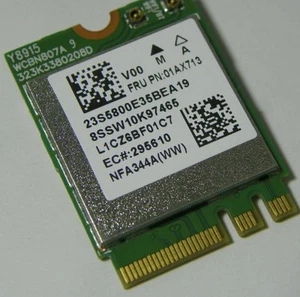 New Lenovo 01AX713 Atheros QCNFA344A Dual Wireless 802.11ac BT NGFF - Picture 1 of 1