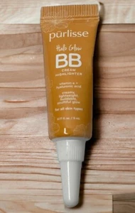 Purlisse Halo Glow BB Cream Highlighter • Champagner Gold 0,17 flüssige Unzen Reisegröße - Bild 1 von 2