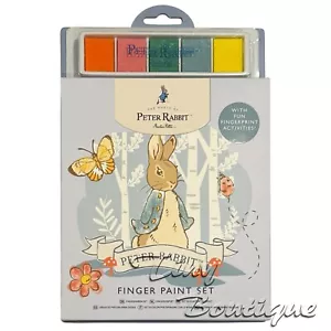 Juego de actividades de pintura de dedos Peter Rabbit juego desordenado arte y artesanía para niños 18+ meses - Imagen 1 de 6