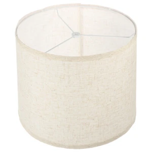 Indoors Linen Lamp Shade Rustic Hanging Light Shade Round Lamp Cover - Picture 1 of 12