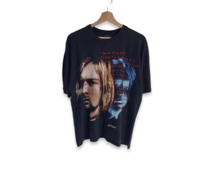 Vintage Kurt Cobain Empire T-Shirt 90s Clothing Nirvana Grung Is Dead - Image 1 of 4