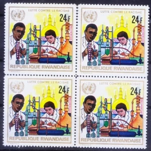Ruanda 1972 MNH negro, investigación, ciencia, antirracismo, blanco y negro - Imagen 1 de 1