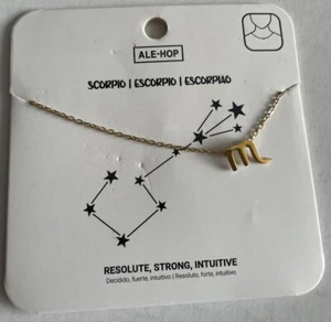 Ale-Hop Scorpio charm necklace New. - Picture 1 of 3