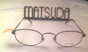 SEHR SELTENE VINTAGE MATSUDA MATT & SCHWARZ GLÄNZEND 2873 BK 5B 49-22-145 BRILLE SCHÖN - Bild 1 von 9