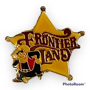 Disneyland Frontierland Pinback Pete Walt Disney Productions Retired Enamel Pin - Picture 1 of 3