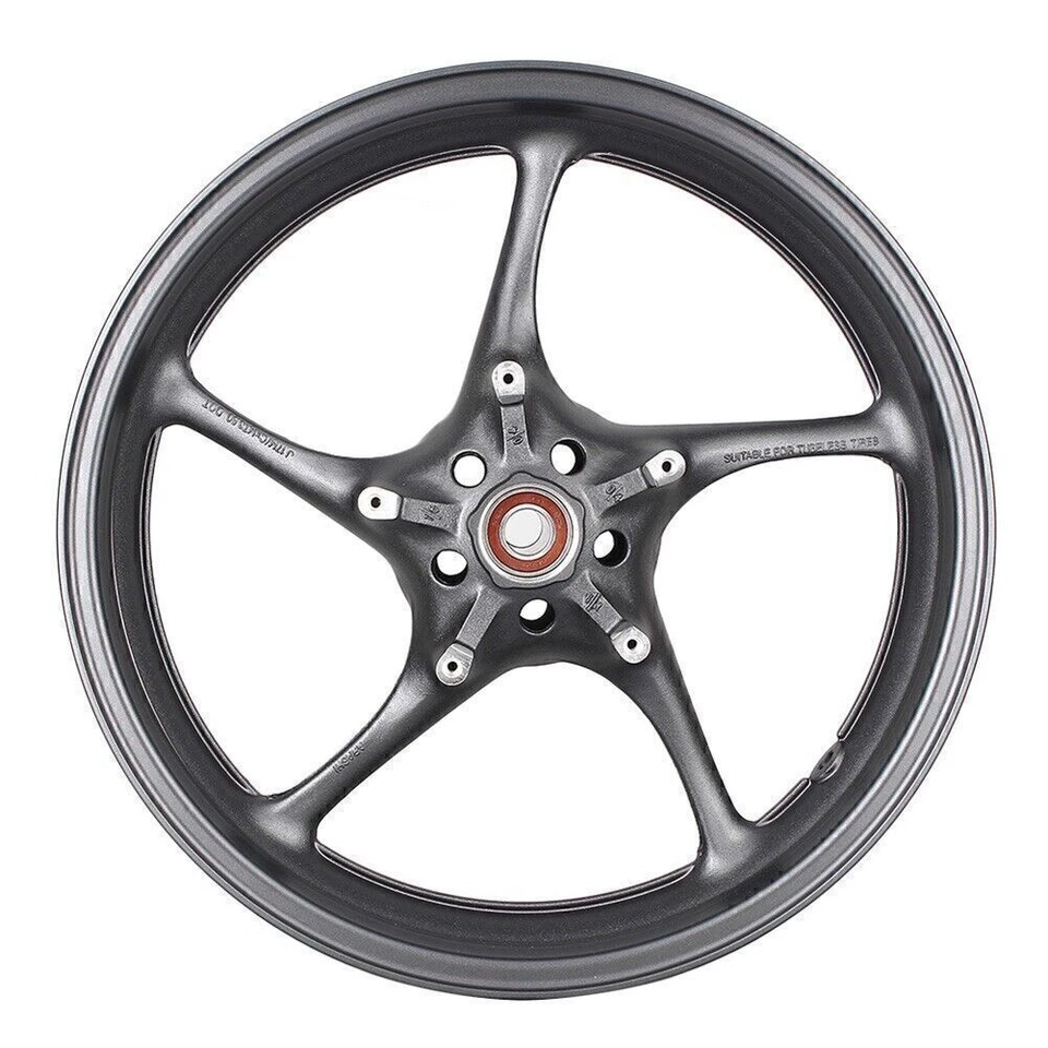 Llanta de rueda delantera gris oscuro para motor Yamaha YZF R6 2003-2016 y YZF R6S 2003-2009 Foto 1 de 4