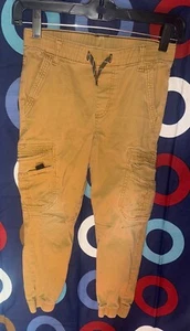 Wrangler Cargo Pants Boys Draw String Size 7 regular tan - Picture 1 of 5