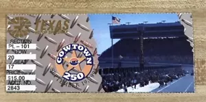 1998 Texas Motor Speedway Cowtown 250 Used Ticket Stub 2 - Picture 1 of 2