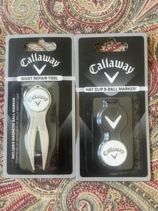 Brandneu Callaway Divot Reparaturwerkzeug & Hutclip & Ballmarker - Bild 1 von 6