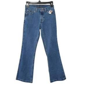 Arizona Jeans Co Jeans Girls Size 12 Slim Bootcut Denim Cotton Stonewash  NWT - Picture 1 of 9