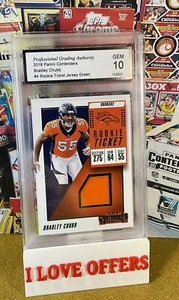 2018 CONTENDERS TICKET BRADLEY CHUBB ROOKIE JERSEY PGA 10 GEM MINT C STORE READ - Picture 1 of 4
