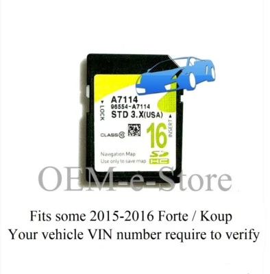 2015-2016 Forte / Forte Koup GPS Navigation Memory SD Card U.S Map 96554-A7114 - Image 1 of 3