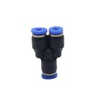 10Pcs Pneumatic Fitting 3 Way Y Type 4mm Plastic Plastic Pipe Connectors