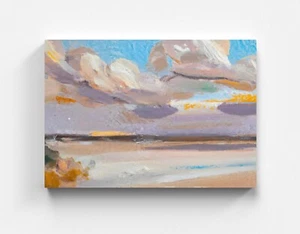 Wandbild Meereslandschaft Meer Farbig Art Haus Leinwandbild Decor Kunst - Bild 1 von 7