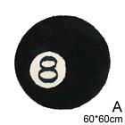 8 Ball Billiards Rug Chair Pad for Bedroom Soft Tufted Round Mat for Bath &amp; Kids
