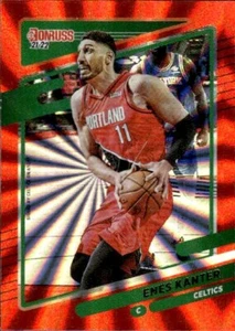 2021-22 Donruss #39 Enes Kanter Holo Naranja Láser Boston Celtics Baloncesto - Imagen 1 de 2
