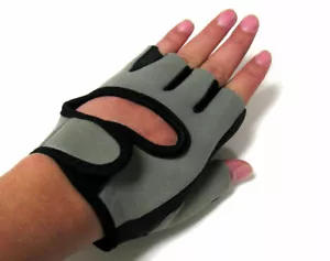 A Pair Protect Hand Palm Glove elastic Black Athlete Sport Bicycle Cycling gray - Picture 1 of 2