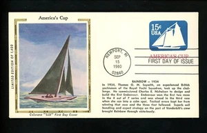 US FDC #U598 Colorano 1980 Newport RI HC America's Cup sailing - Picture 1 of 2