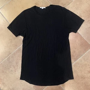 Helmut Lang Women's Crew Neck Pocket Short Sleeve Basic T-Shirt Black Size S - Picture 1 of 7