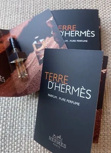 Lot Of 3- Hermes Terre D'Hermes Parfum Pure Perfume Sample Spray .06oz, 2ml NEW - Picture 1 of 5