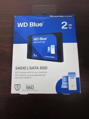 WD BLUE 2TB SAT510 | SATA SSD (25C) - Image 1 of 3