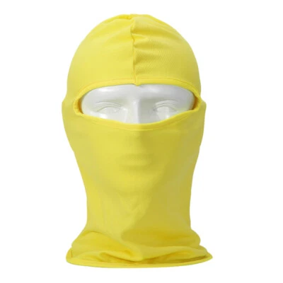3 Hole Full Face Mask, Women Men Thin Balaclava Face Mask for Motorcycl Bike Ski - Image 1 of 4