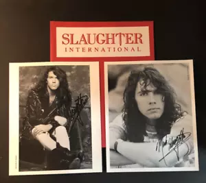 Slaughter Fan Club Packet - Rare - Autographed Items & Up All Night Doorhanger - Picture 1 of 21