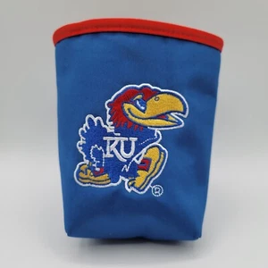 Kansas Jayhawks Vent Organizer - 2 Pocket Pouch Clips To Car Vent - Brand New - Picture 1 of 5