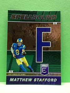 Matthew Stafford 2022 Donruss elite spellbound blue letter F insert card - Picture 1 of 1