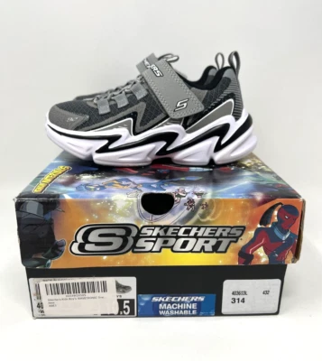 Zapatilla deportiva Skechers Wavetronic para niños pequeños 10,5 gris para correr niños/niñas Foto 1 de 4