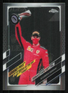 2021 Topps Chrome Formula 1 #158 Sebastian Vettel/Driver of the Day - Picture 1 of 2