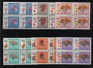 Venezuela: 1969; Scott 935-937+C1009-C1011 complete set in block of 4 VZ2754 - Picture 1 of 2