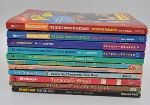LOT OF VINTAGE YOUNG ADULT BOOKS ALEX MACK, ENCYCLOPEDIA BROWN, SPINE TINGLERS - Picture 1 of 1