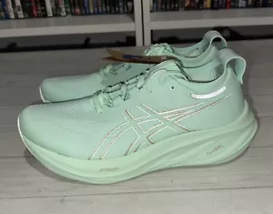 Scarpe sneakers corsa ASICS Gel Nimbus 26 tinta verde chiaro come nuove donna taglia 10 - Foto 1 di 14